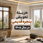 هزینه تعویض پنجره قدیمی