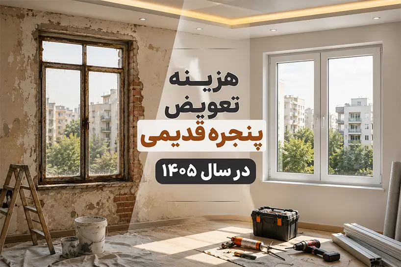 هزینه تعویض پنجره قدیمی