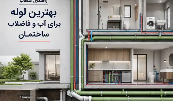 راهنمای انتخاب بهترین لوله برای آب و فاضلاب ساختمان با نمایش انواع لوله‌های ساختمانی و سیستم لوله‌کشی مدرن
